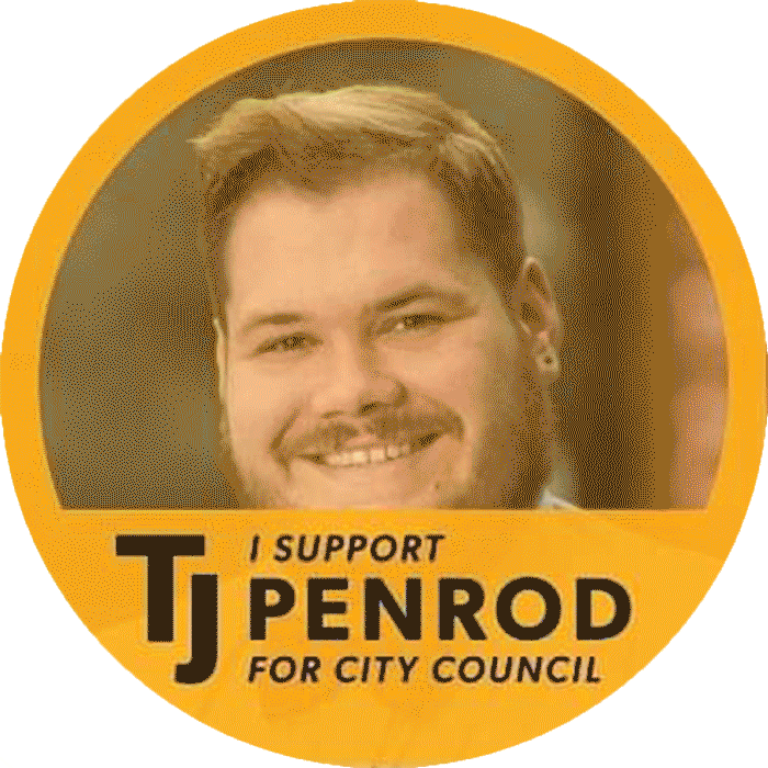 A gif showing the 'I support TJ' Facebook frame from multiple users
