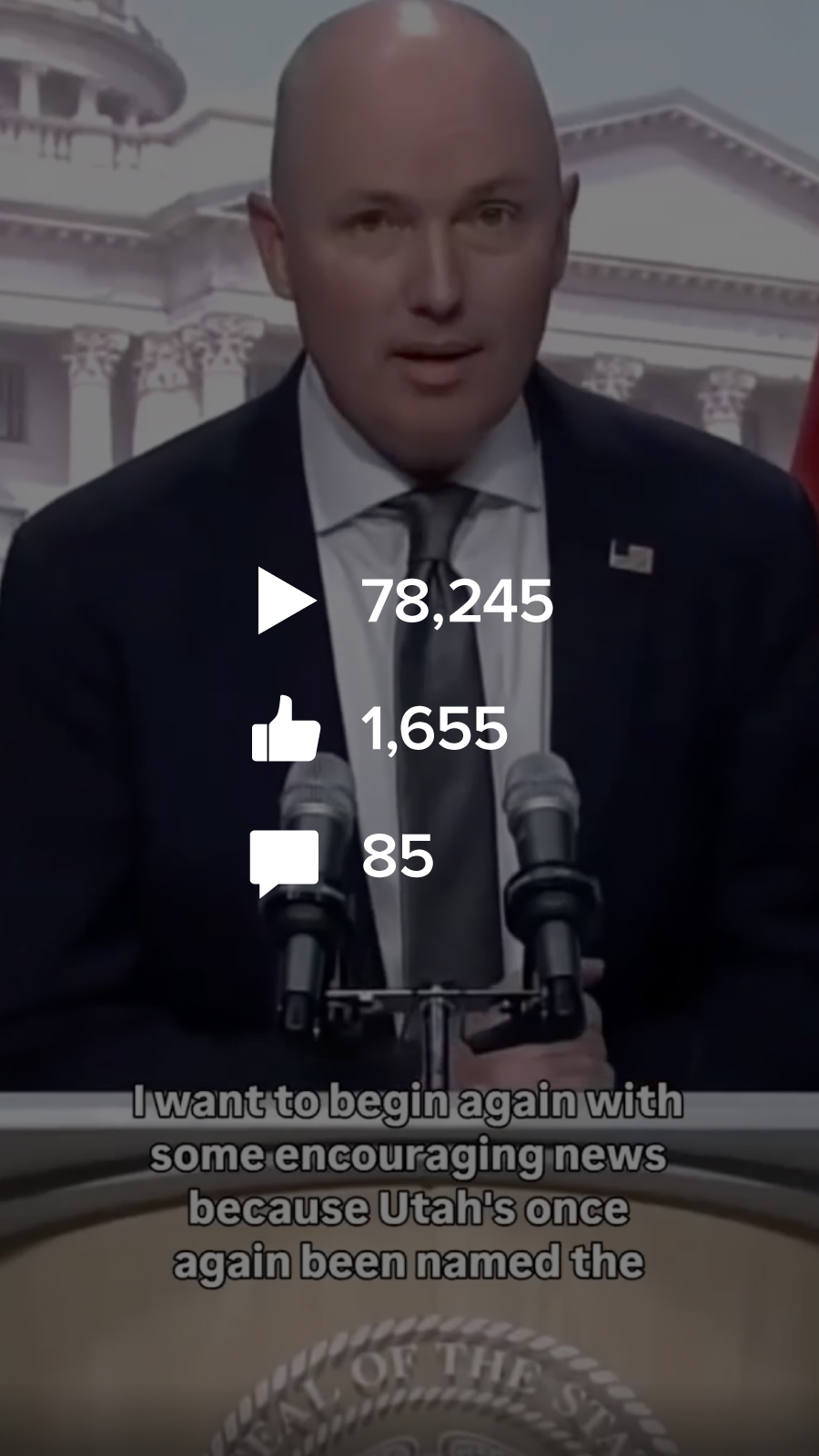 Video thumbnail with stats: 78,245 views, 1,655 likes, 85 comments