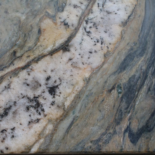 Detail shot of a a bench's marble vein